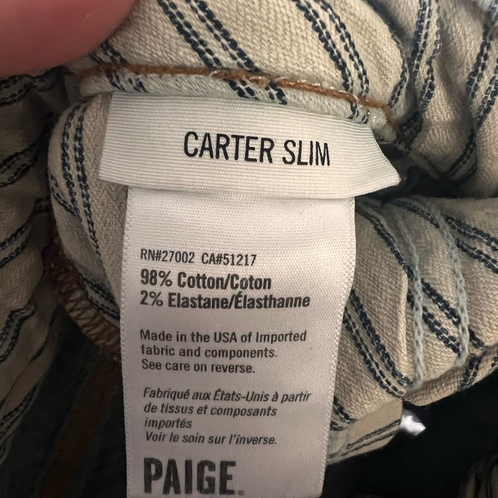 Paige Carter slim jeans size 26 - Picture 5 of 5